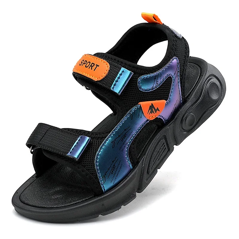 

Kruleepo 6-12Y Big Kids Boy Baby Summer PVC Sandals Shoes Flat Breathable Antiskid Quick Dry Outdoor Running School Sneakers