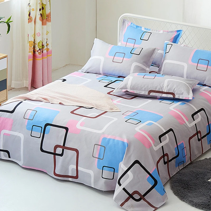 

3PCS/Set Bed Sheets Pillowcase Thick Breathable Bedroom Dormitory Comfortable Brushed Sheet