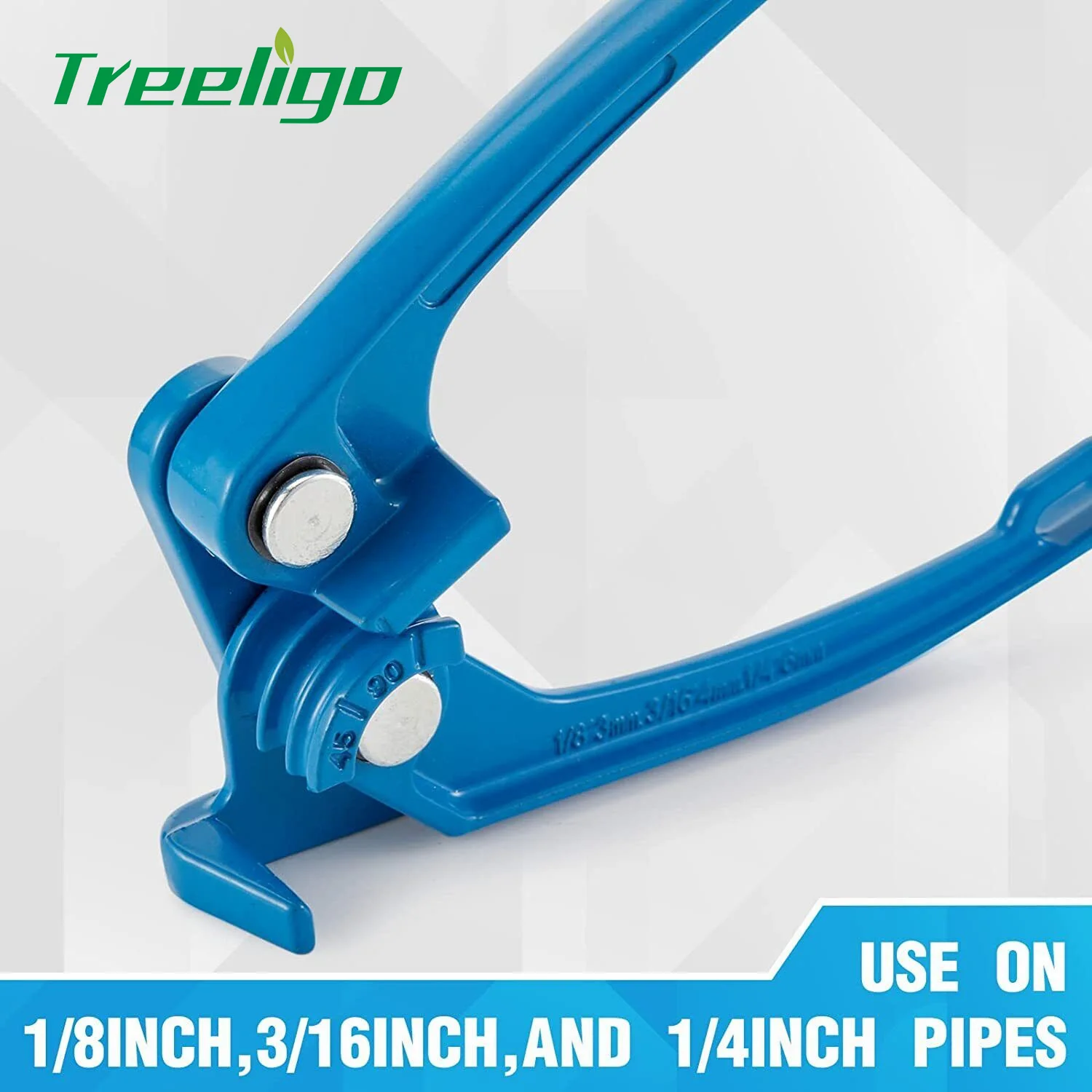 Treeligo copper tube bender tool 1/8 3/16 1/4" Tube Bender Pipe Bender Manual Tubing Bending Tools 0-120 Degree for small tubing