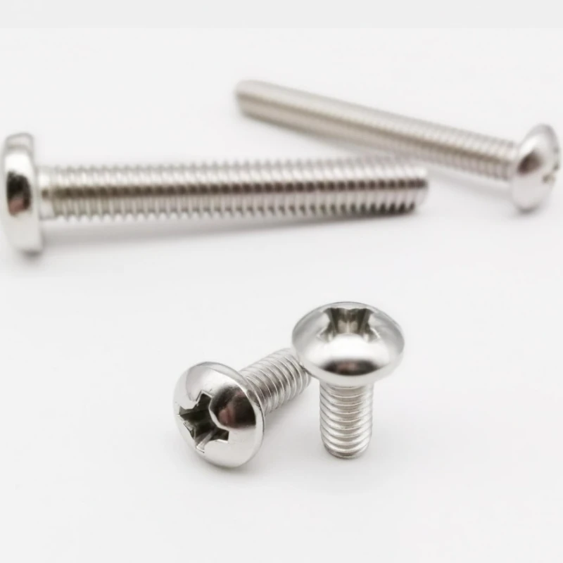 

20/500Pcs M2 M2.5 304 A2-70 Stainless Steel Cross Recess Round Phillips Pan Head Screw Bolt High Quality