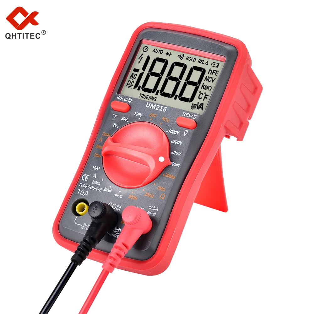 

UM216/416 NCV Digital Multimeter AC/DC Ammeter Volt Ohm Tester Meter Multimetro With LCD Screen Backlight Portable Voltmeter