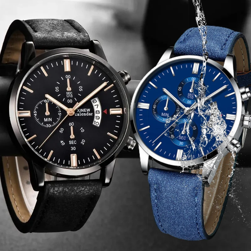 Часы наручные мужские кварцевые с календарем