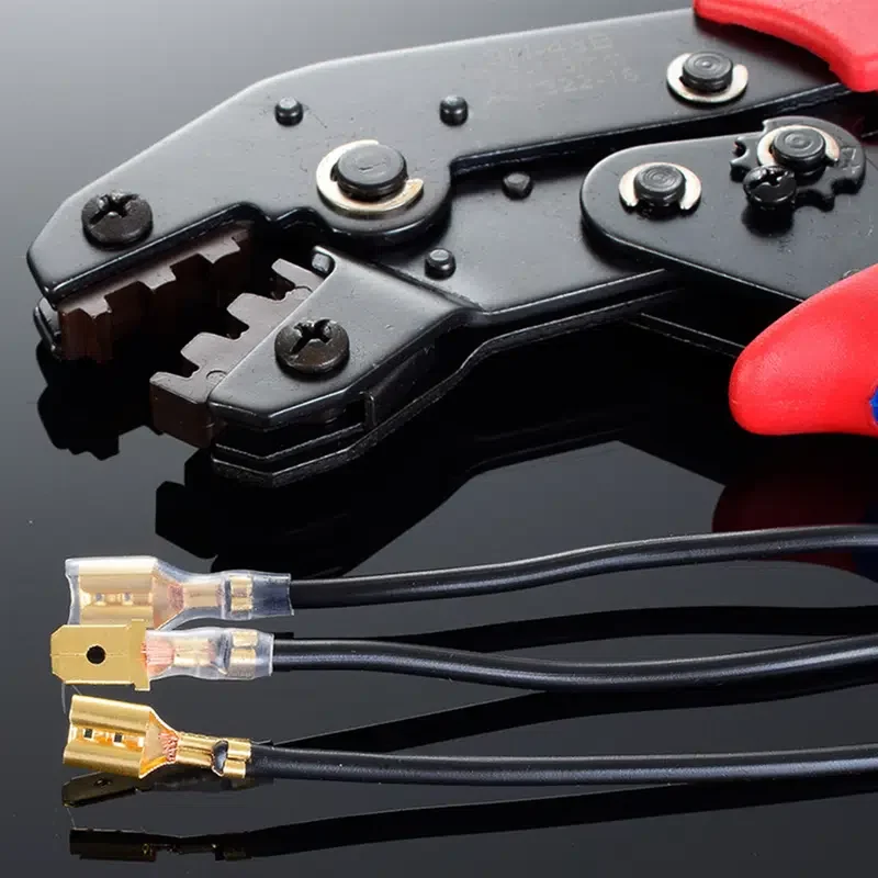 

Terminal Crimping Pliers Tool Set Male And Female To Plug Cold Pressing Terminal Bare End Insert Sheath Cable Wiring Tool Access