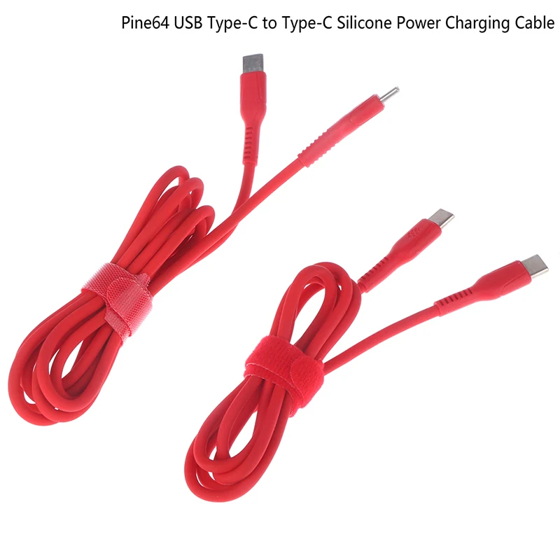 

Оригинальный силиконовый зарядный кабель Pine64 USB Type-C к TypeC для электрического паяльника Pinecil PinePhone и Pinebook Pro