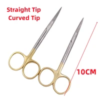10cm13cm stainless steel surgical scissors straight curved tip head scissors forceps medical tools for dental clinic