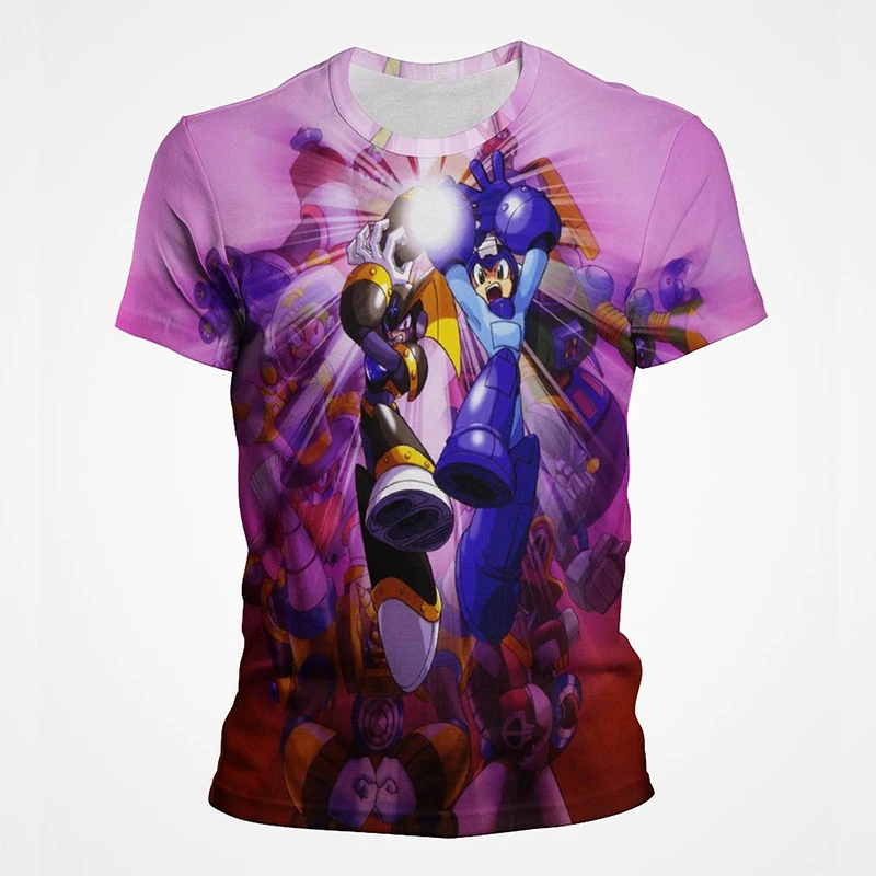 

Футболка Мужская/женская с 3D-принтом, модная тенниска с рисунком игры «рокмен», забавная крутая майка с коротким рукавом для детей и женщин