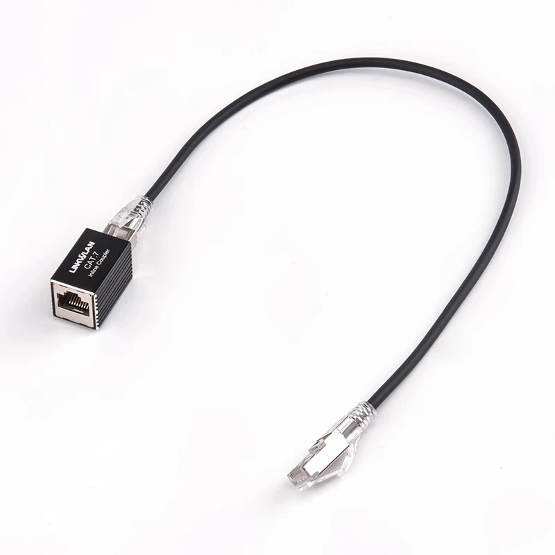 Linkwylan 2 шт. Cat7 RJ45 экранированный соединитель Ethernet-кабель удлинитель сетевой