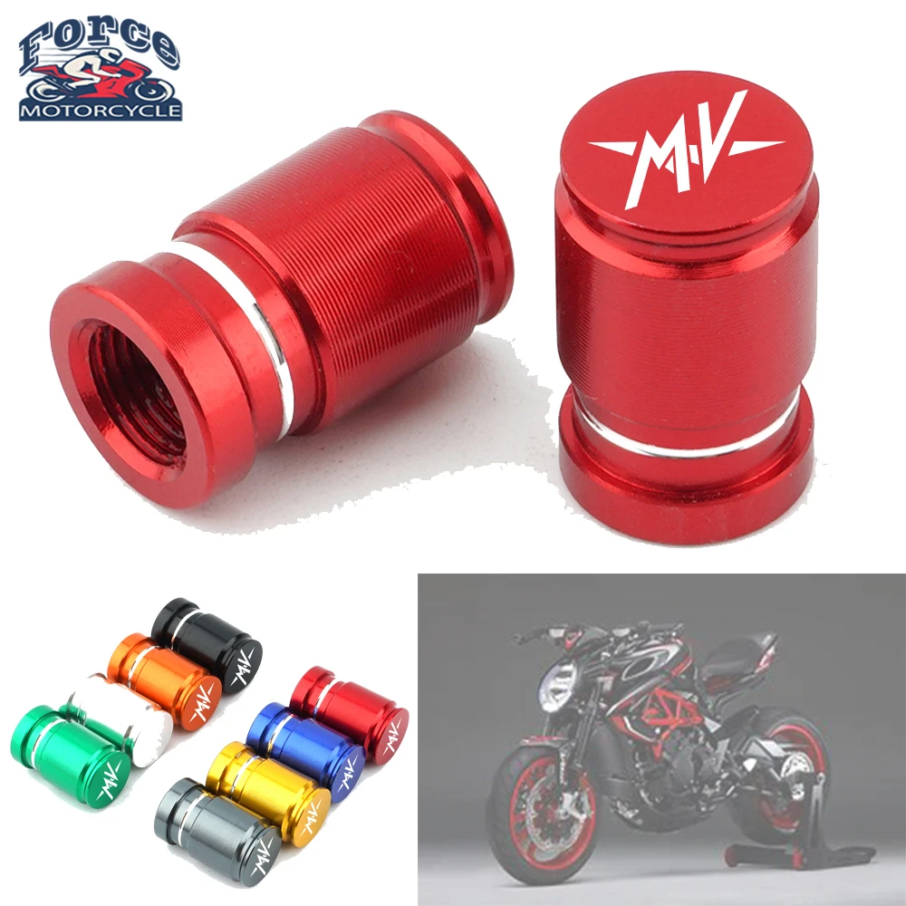 

2022 Motorcycle Brand new Accessories CNC Aluminum Tire Valve Caps For MV Agusta F3 675 800 Brutale 800 1000 Turismo Veloce RC