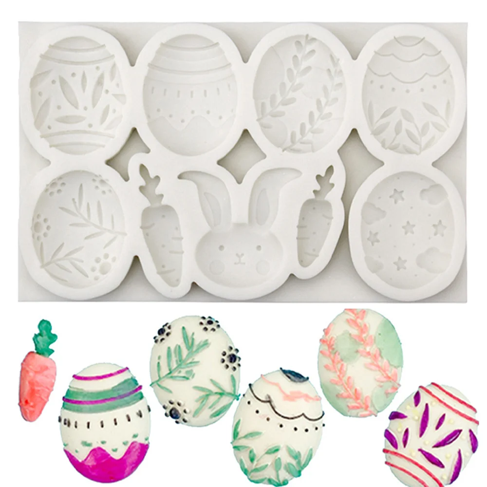 Счастливая Пасха искусственное украшение торта силиконовая форма мультяшный