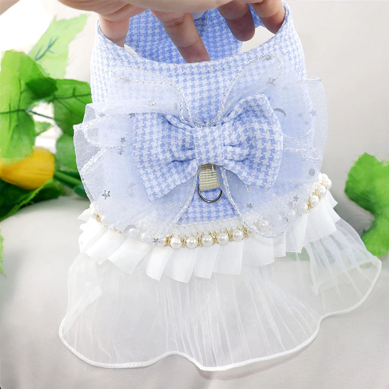

Spring Summer Pet Clothes Kitten Puppy Cute Mesh Skirt Small and Medium-sized Dog Cute Princess Dress Chihuahua Yorkshire