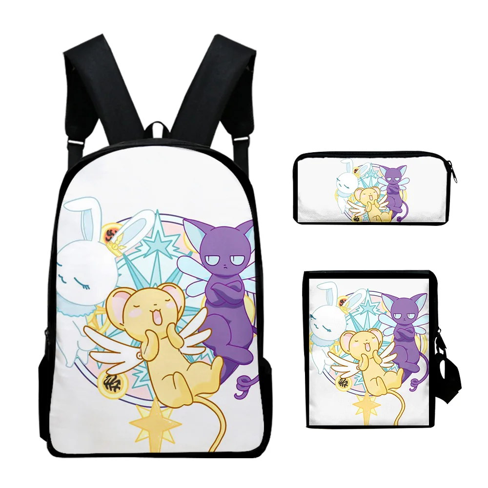 

3 шт./комплект, рюкзак с 3D-принтом для ноутбука