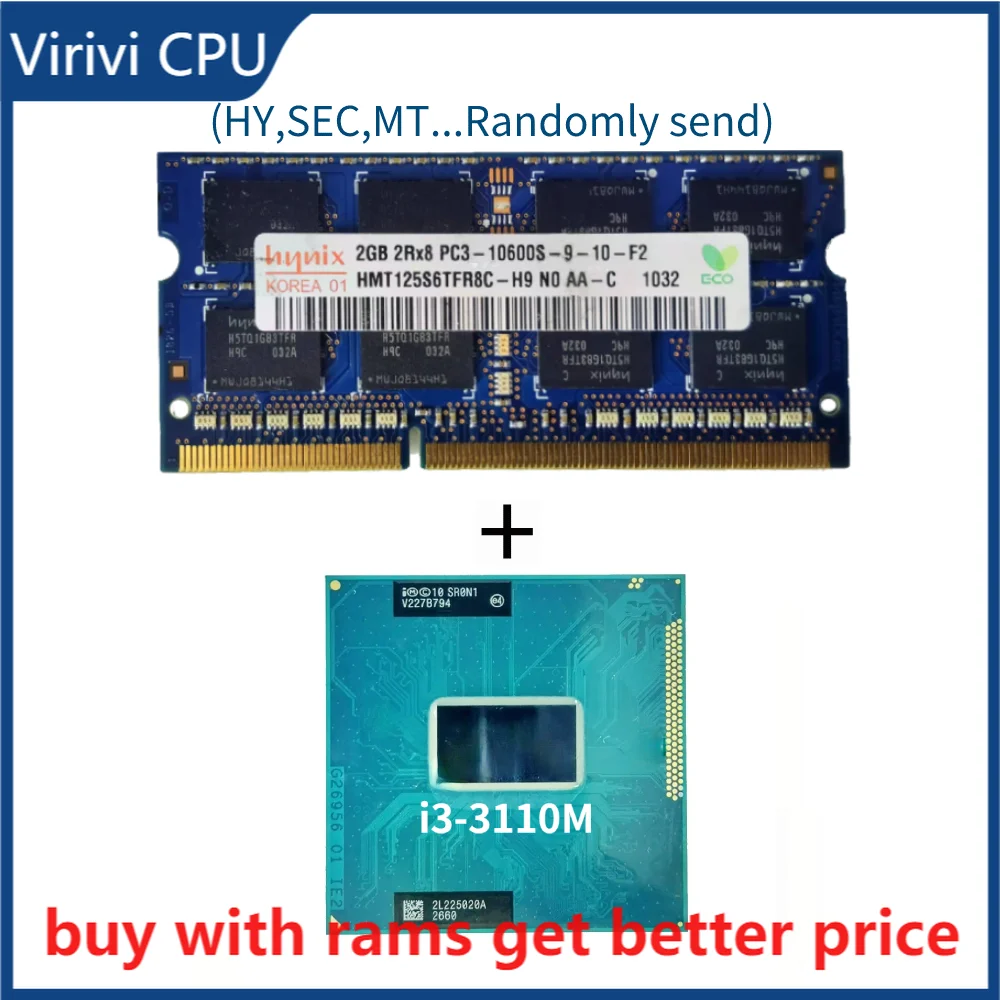 

DDR3 2G 1333 МГц со стандартом памяти SR0N1 SR0T4 2,4 ГГц двухъядерный четырехпоточный ЦПУ процессор 3M 35 Вт Разъем G2 / rPGA988B