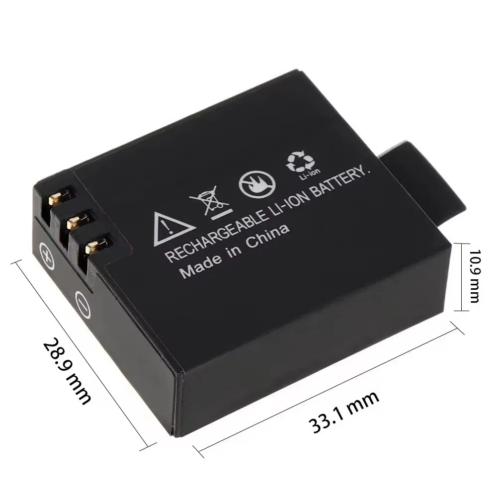 3,7 V 900mAh перезаряжаемый литий-ионный аккумулятор аксессуары для камеры SJ4000 SJ5000 SJ9000 WIFi M10 SJCAM Спортивная экшн-камера DV (art.: 3920c882c8bef) - 3920c882c8bef