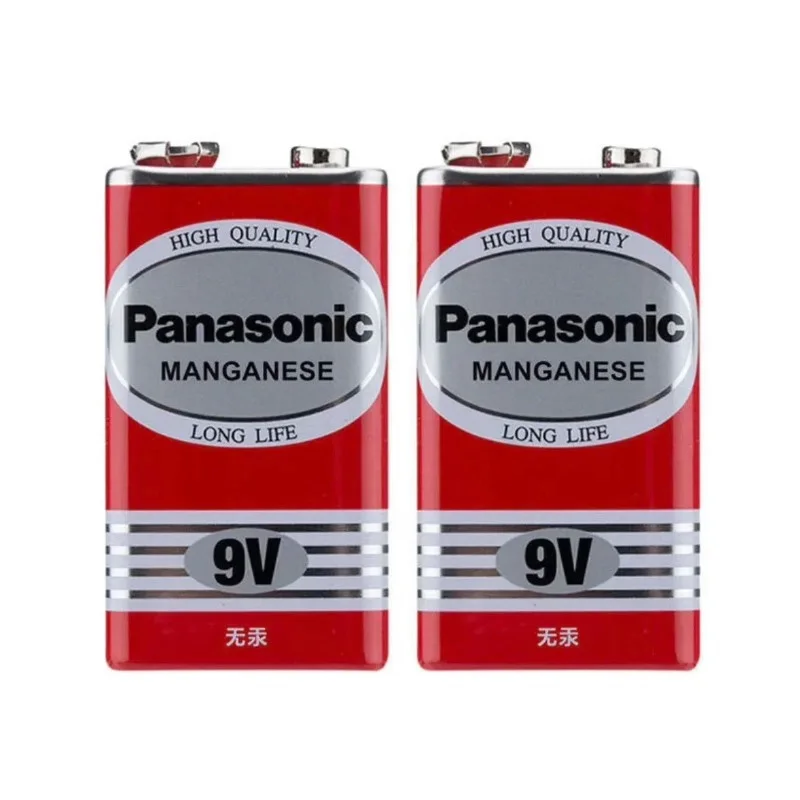 Фото Оригинальная щелочная батарейка Panasonic 9V 6F22ND, без ртути, с длительным сроком службы, для детектора дыма/будильника/беспроводного микрофона №4