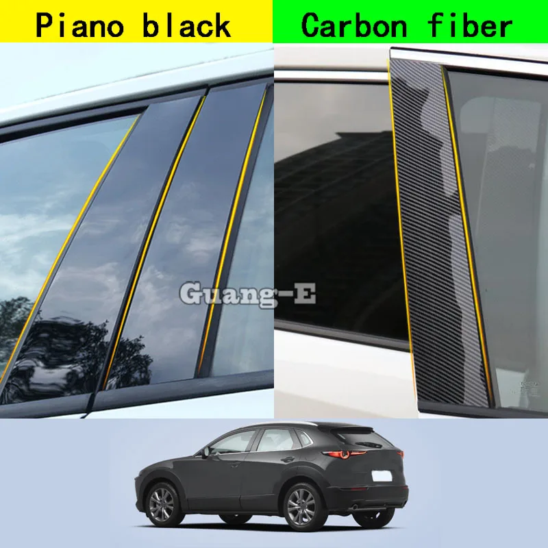 Для Mazda CX-30 CX30 2020 2021-2024 автомобильный Поликарбонат материал столб крышка отделка