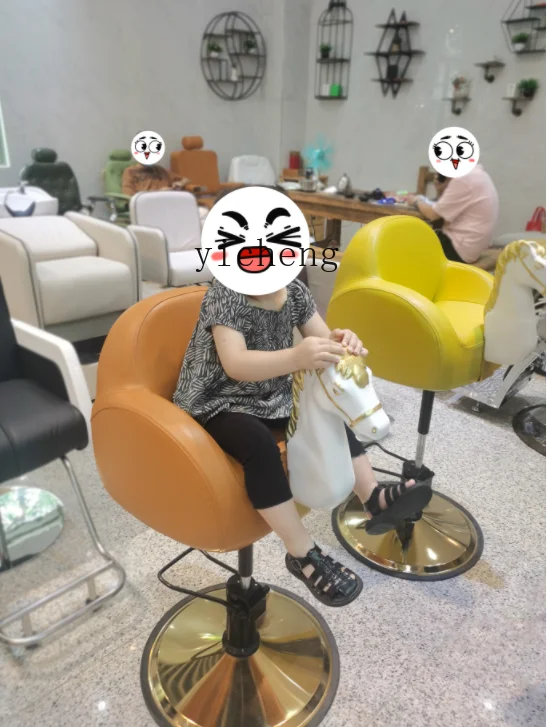 Парикмахерский ретро-стул ZC вращающийся стул для стрижки и подъема волос детский