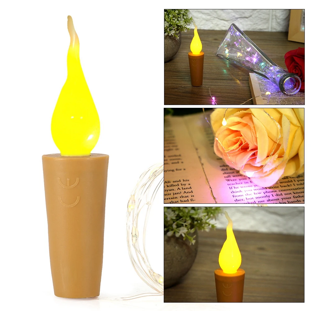 

10PCS Cork String Light Fairy Wine Bottle LED Lamp Battery Powered DIY Part Colorful Cork