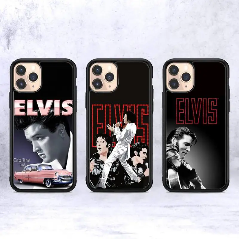

Elvis Presley Phone Case Silicone PC+TPU Case For iPhone 14 11 12 13 Pro Max 8 7 6 Plus X XR Hard Fundas