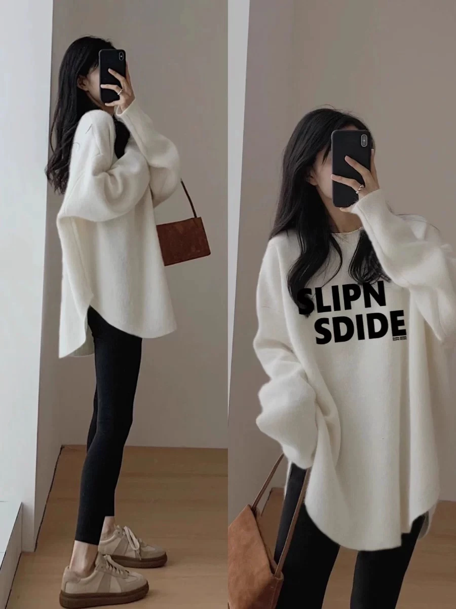 с брюками в виде акулы топ на весну и осень-зиму белая нижняя рубашка женская