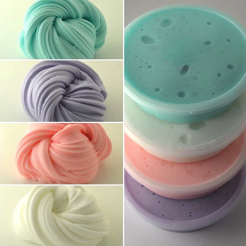 

DIY Slime Clay Fluffy Floam Slime Scented Stress Relief No Borax Kids Toy Sludge Cotton Mud to Release Clay Toy Plasticine Gifts