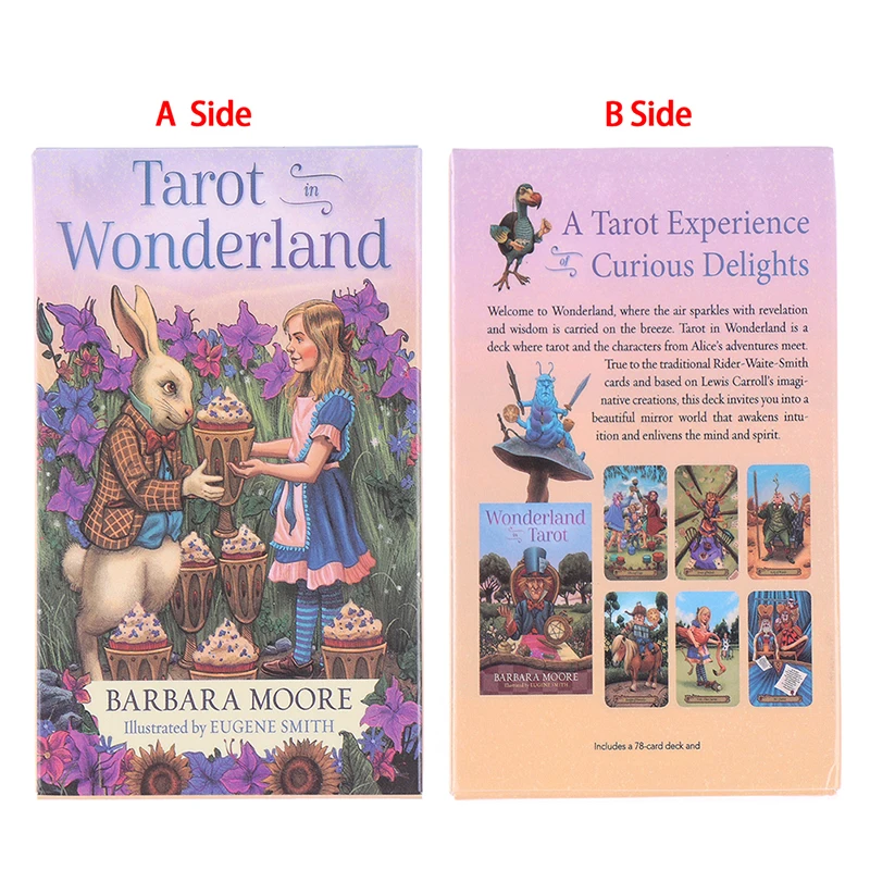 

78pcs/Box Tarot In Wonderland Tarot Cards Deck Board Game Card Game Playing Cards Party Table Game Fortune-telling Oracle