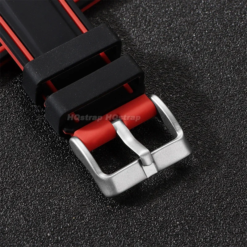 Фото Silicone Strap 20mm 22mm 24mm 26mm Rubber Watch Band for Rolex for Seiko Bracelet Quick Release Waterproof Universal Wristband №4