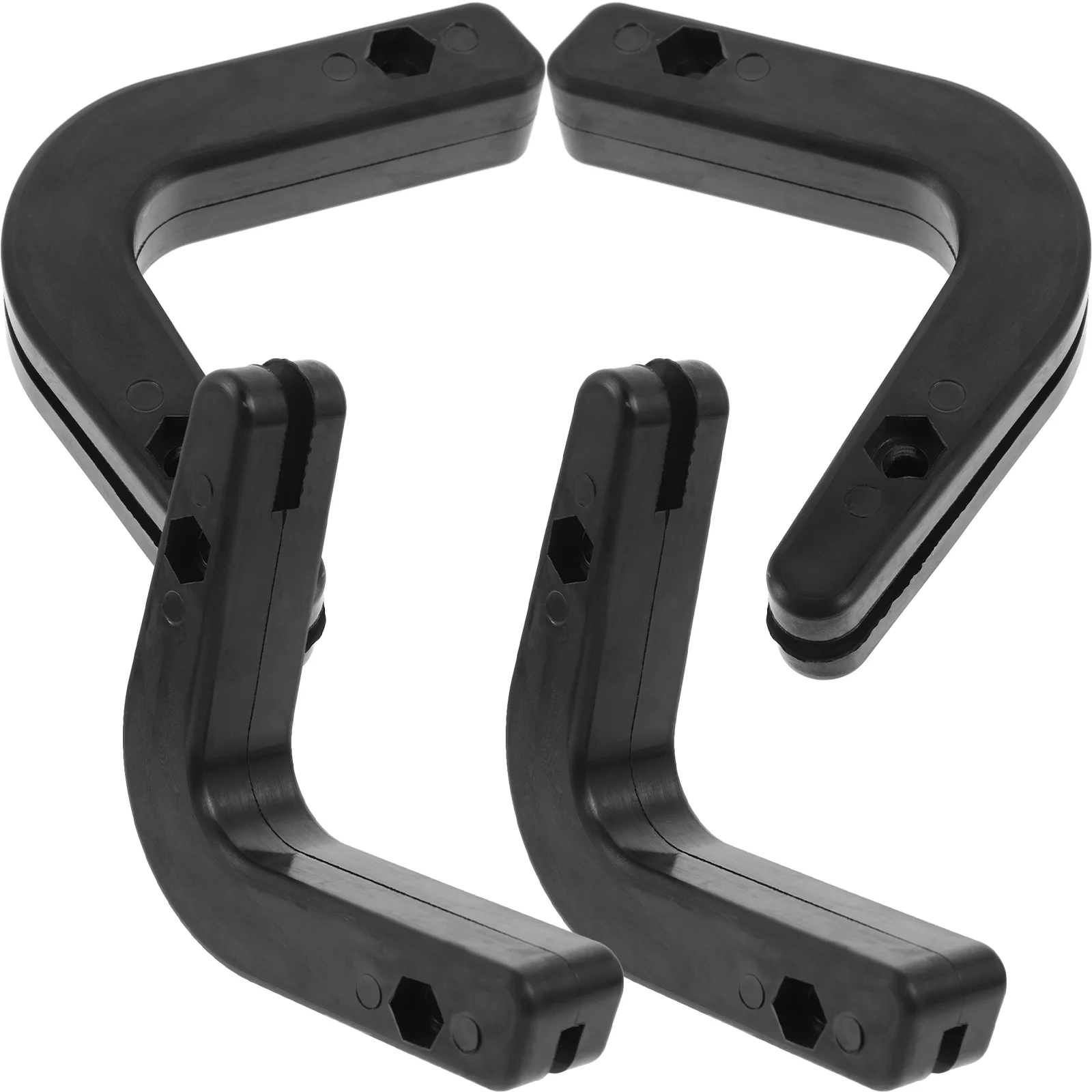 

4 Pcs Accessories for Wall Mounted Barbell Rack Hanger Holders Dumbbell Rod Storage Stand Gym Bumper Plate