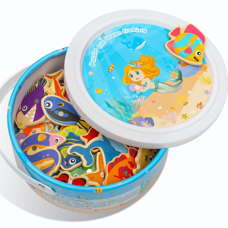 

Fishing Toys Children's Magnetic Fish Boys and Girls Infant Early Education Puzzle Fishing Game Outdoor Games Children's Toys