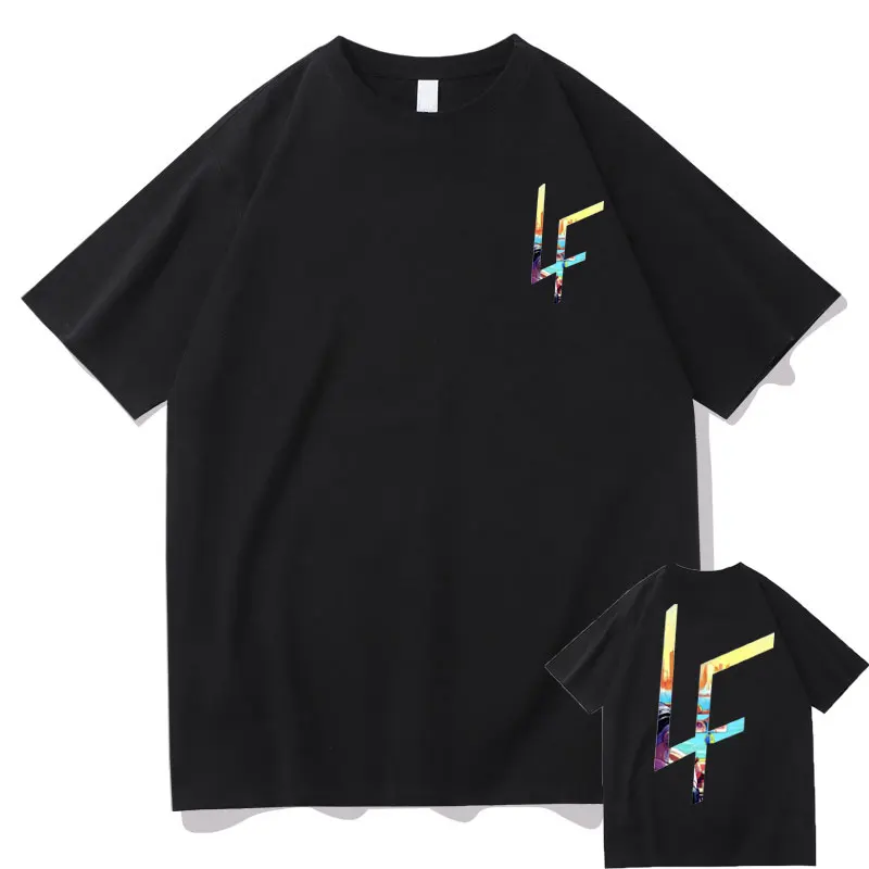

LF Classic Double Sided Print Tshirt Men Women Vintage Premium Aesthetic T-shirts Unisex Casual Loose Oversized Wears T Shirts