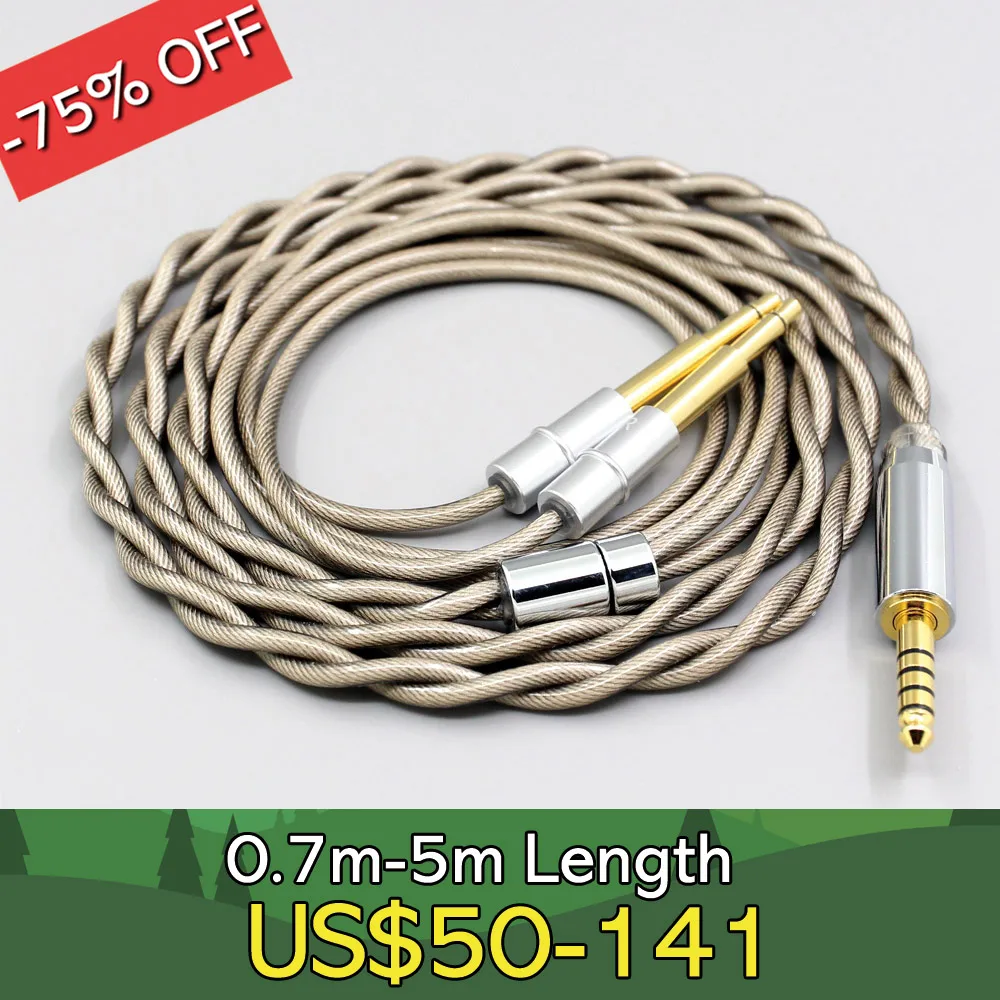 Cable de auriculares Type6 756 core 7n Litz OCC, chapado...