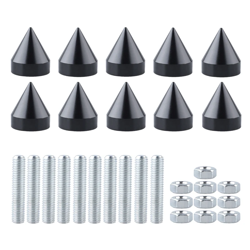 

10 шт. универсальные JDM гоночные алюминиевые болты в стиле мотоциклетного номерного знака автомобиля, гайки M6, винты, аксессуары для декора автомобиля