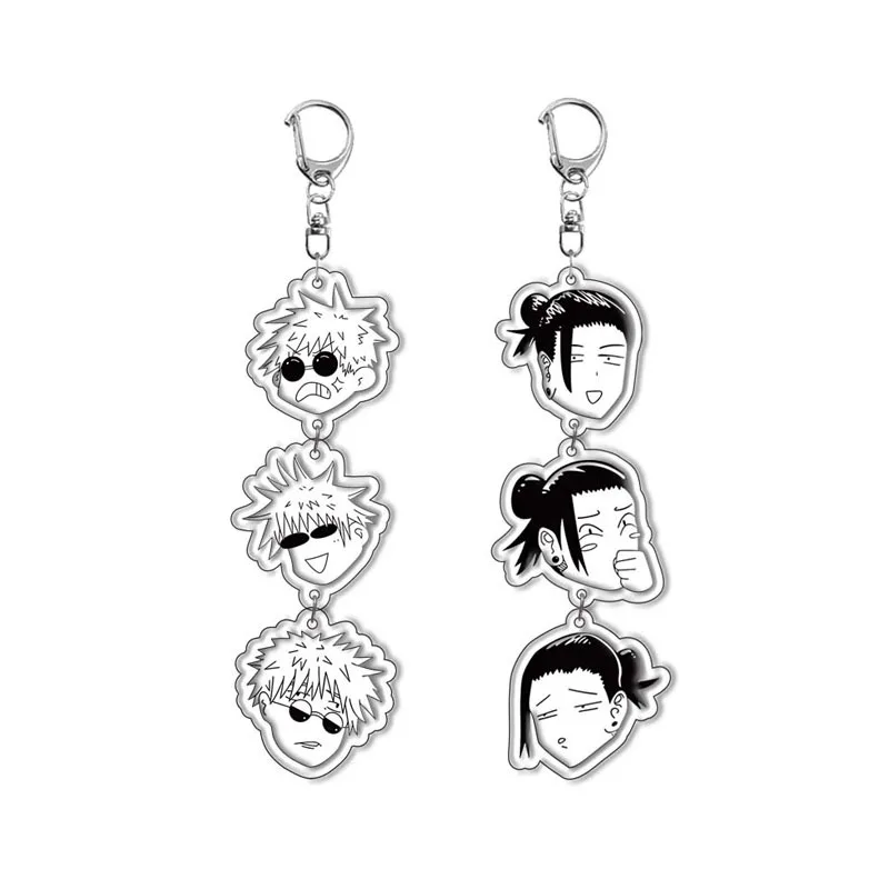 

Anime Jujutsu Kaisen Cute Character Cosplay Funny Long Keychain Satoru Gojo Geto Suguru Bags Pendant Fans Collection Props Gifts