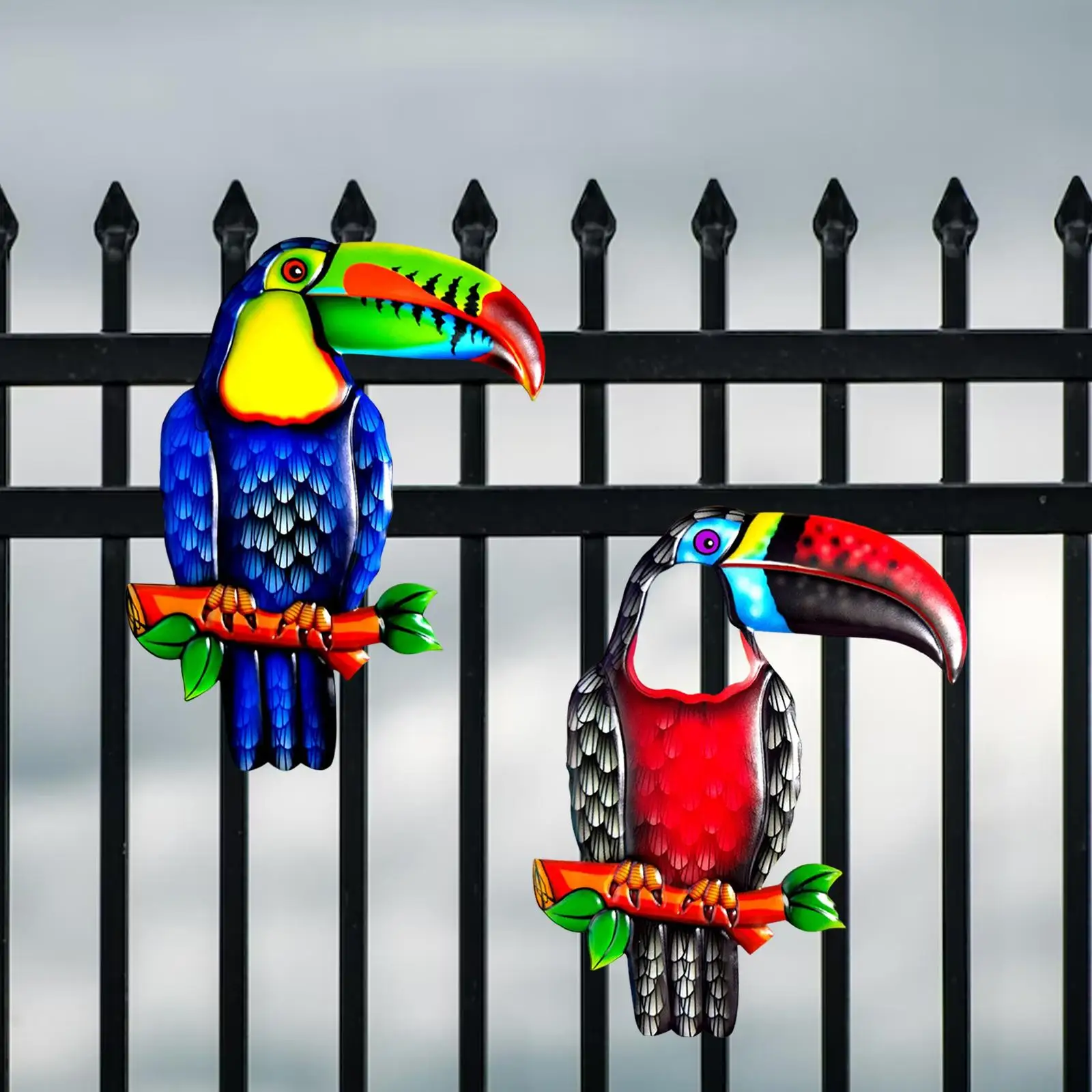 

2Pcs Bird Wall Decor Ornaments for Housewarming Living Room Exhibition