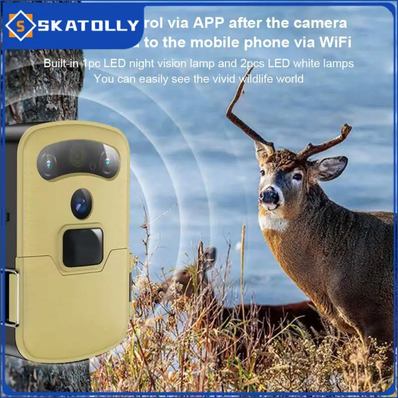 

Trail Camera Trigger Outdoor App Control Wildlife Camera 720p Mini Scouting Camera Wildlife Surveillance Photo Trap Waterproof