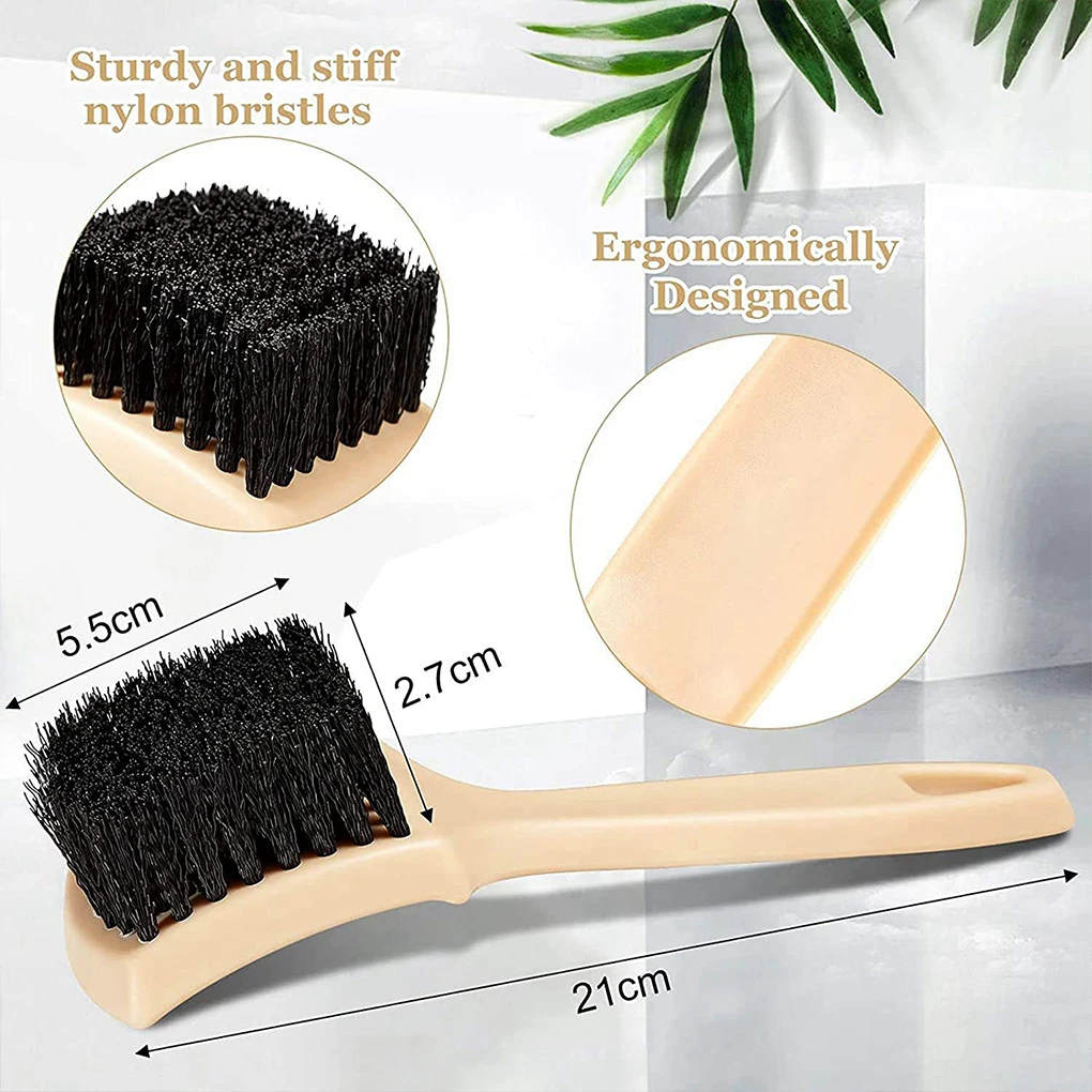 

Brushes Wheels Nylon Durable Remove Tough Stains and Debris Brush Comfortable Grip Ergonomic Cleaning Tool Wheels Spokes