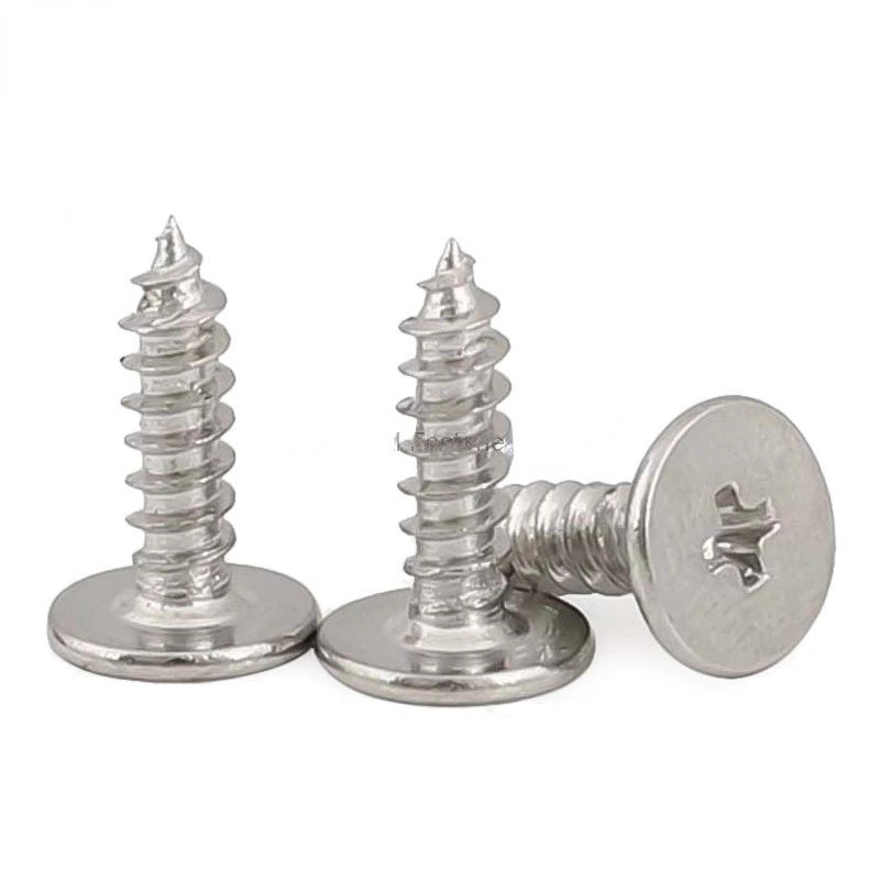 

10/50p см M2 M2.6 M3 M3.5 M4 M5M6 A2 304 Сверхтонкий Самонарезающий деревянный винт из нержавеющей стали Cross Phillips с плоской головкой