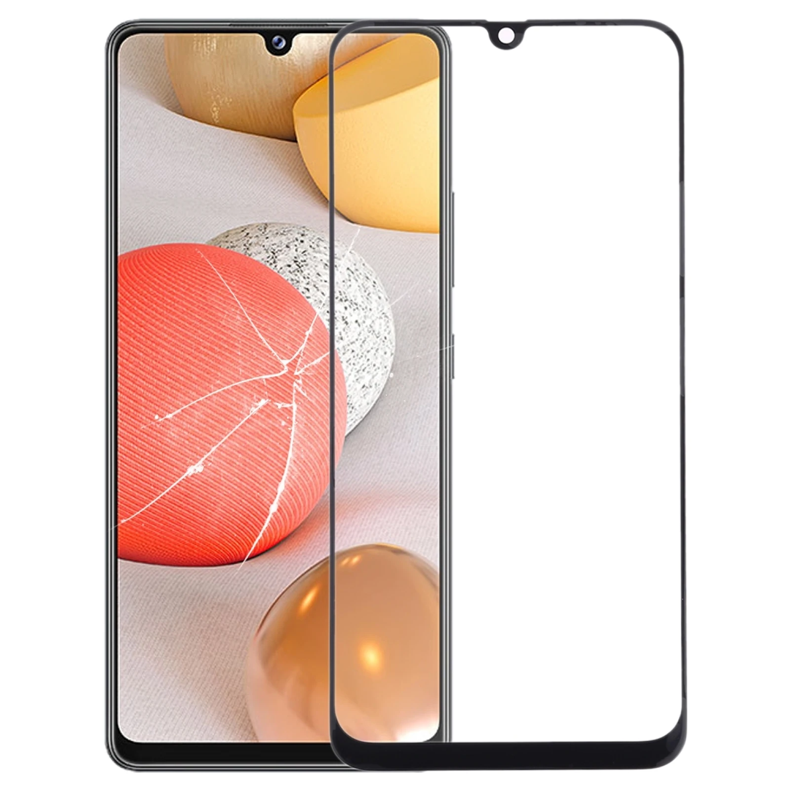

Front Screen Outer Glass Lens with OCA Optically Clear Adhesive for Samsung Galaxy A42