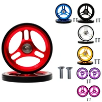 folding bike easy wheel aluminum alloy easy wheel 60mm with bolt for brompton folding bike