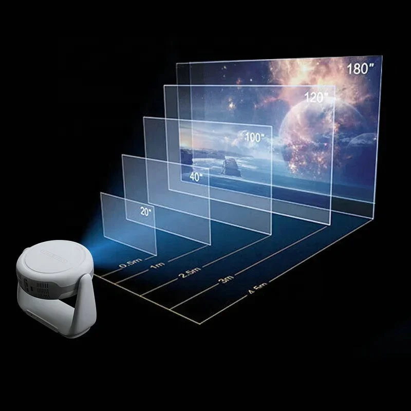 Фото Проектор TLCRETE K1, проектор MAX 4K Android 11.0 с автофокусом, батарея Keystone, светодиодная лампа BT, удаленные проекторы MEMC 1080p №2