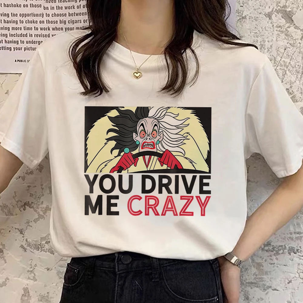 Maglietta con stampa di gruppo di supereroi di classe Disney Bad Girls HAVE MORE FUN Women Top Cartoon Tees Harajuku T-shirt moda Tshirt donna