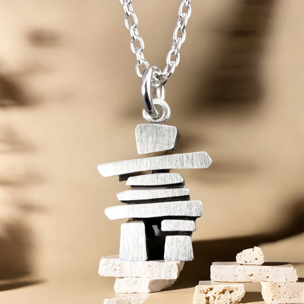 Ожерелья с подвесками Harong Inukshuk для женщин и мужчин персонализированные