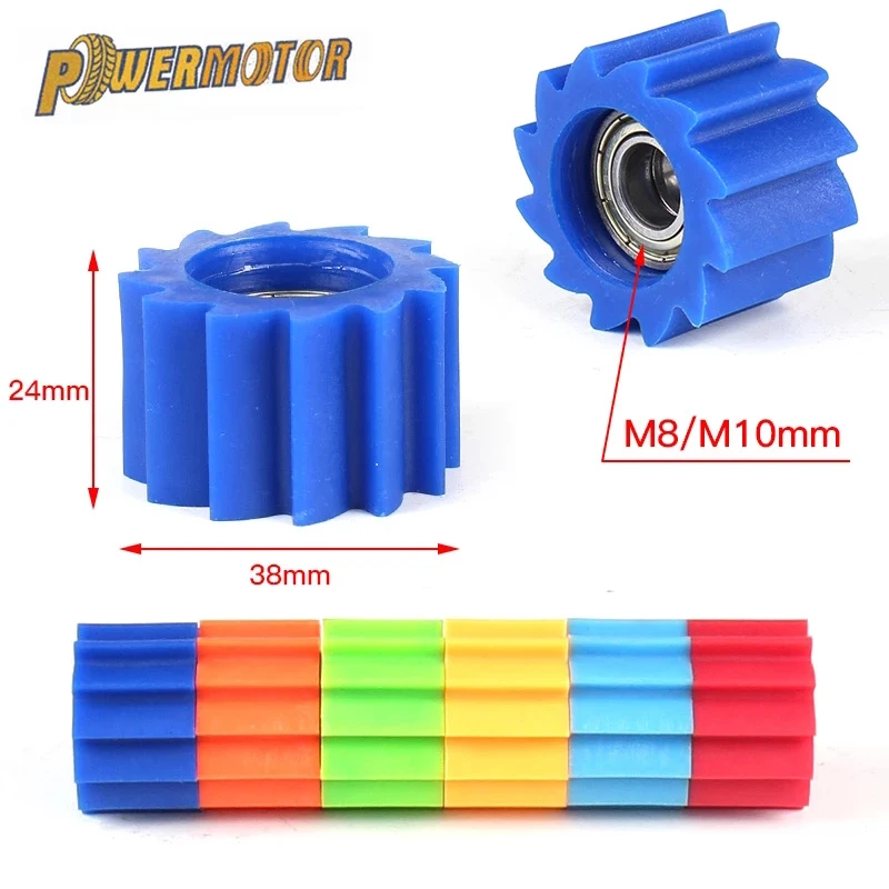 

8/10mm Drive Chain Wheel Tensioner Guide Roller Pulley For ATV CRF CR XR Enduro Motorcycle Pit Dirt Mini Bik Motocross Dirt Bike