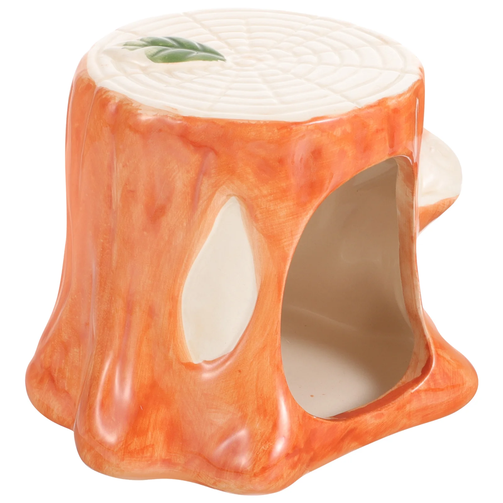 

Hamster Ceramic Nest Cooling House Cartoon Stump Hamster Hedgehog Hideout