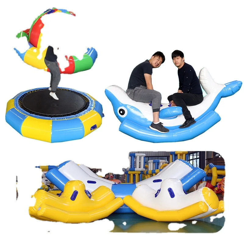 Открытый Взрослый или строительный парк надувной плавающий остров оборудование