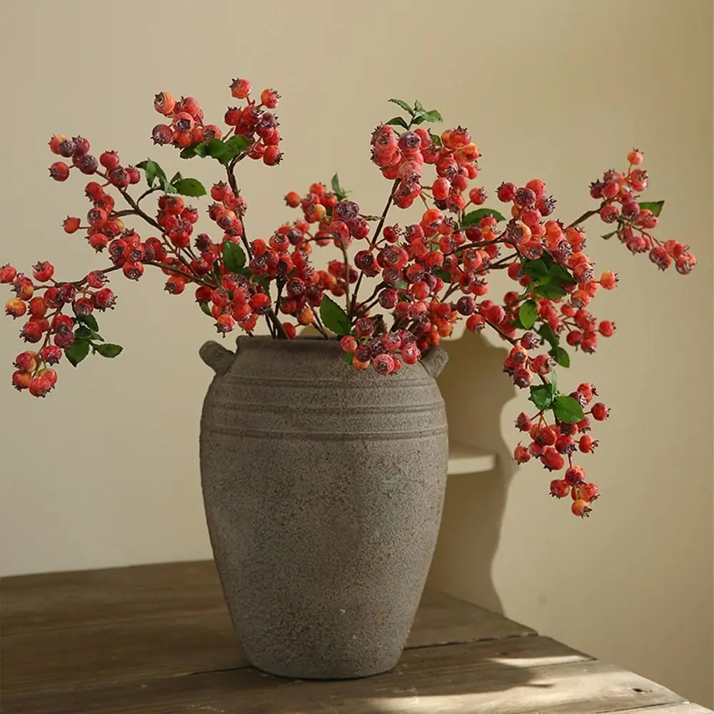 Пластиковые рождественские черничные ветки фруктов элегантные имитационные