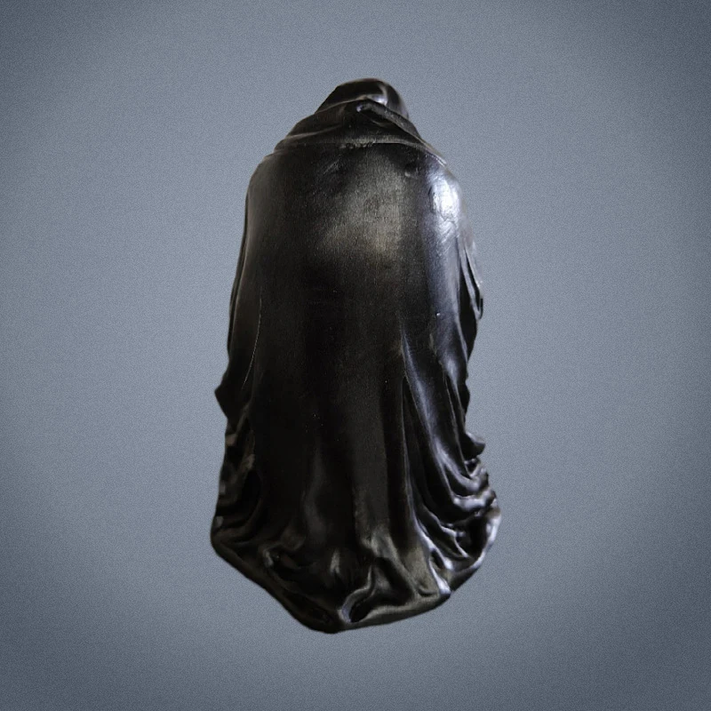 Статуя призрака без лица черная Готическая Статуэтка из смолы ужаса скульптура