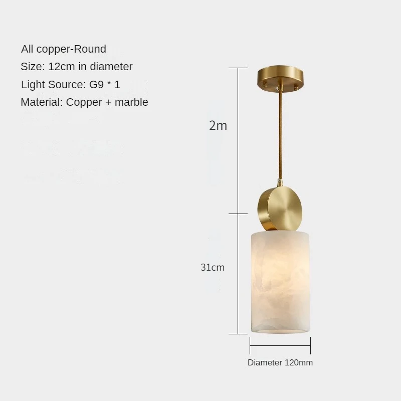 

Медная подвесная люстра ZISIZ