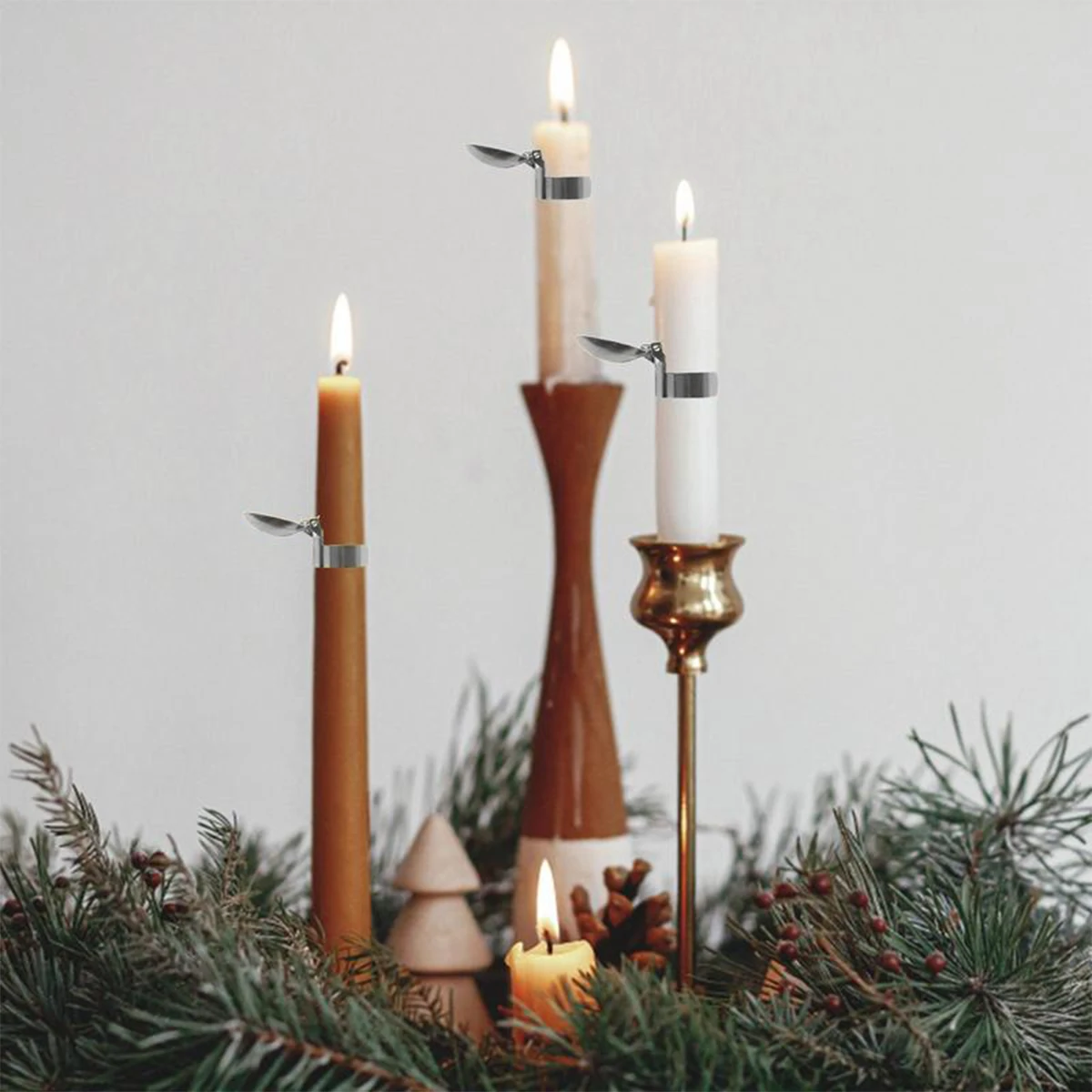 

Creative Candle Automatic Fire Extinguishing Candle Accessorie Put Out Flame Tool for Home Party Festival Safely Decoration