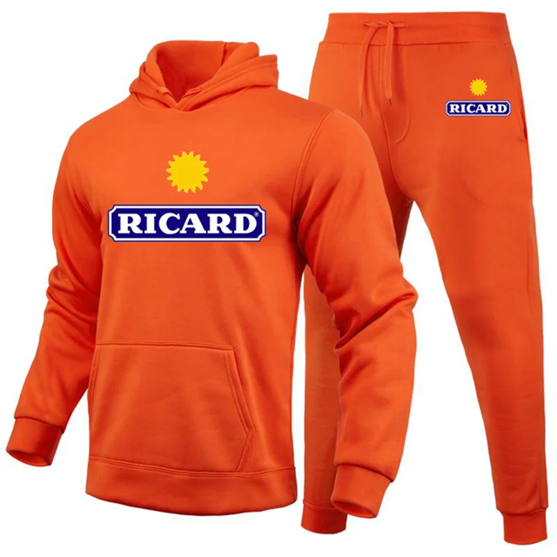 

HAZZYS Fashion Men's Tracksuit Sets 2023 New Hot Sellers Print Hooded Jacket+Pants Suit Casual Sportswear Sets Male