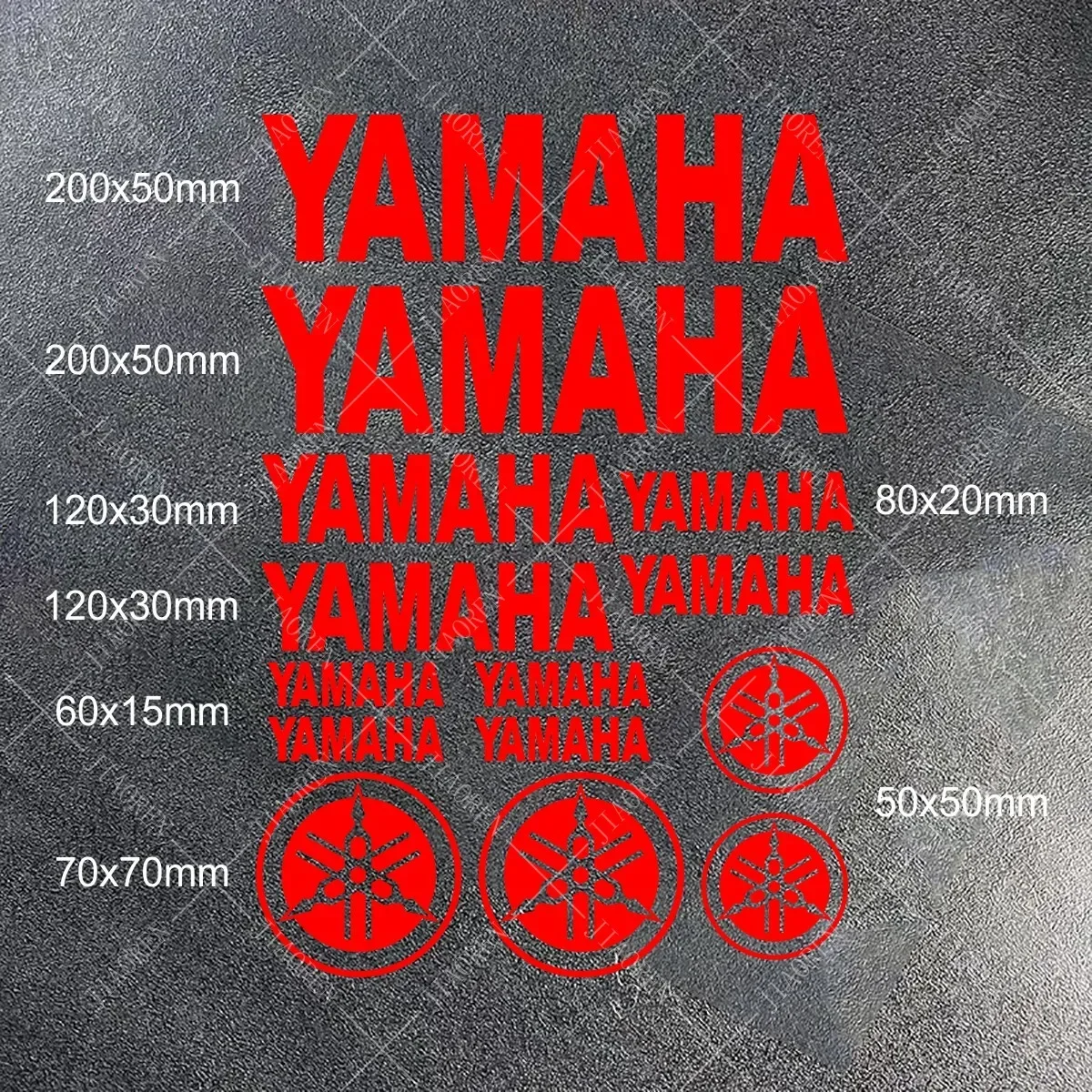 

Виниловая наклейка для Yamaha с логотипом, мотоциклетный бак, шлем, велосипедный водонепроницаемый комплект наклеек